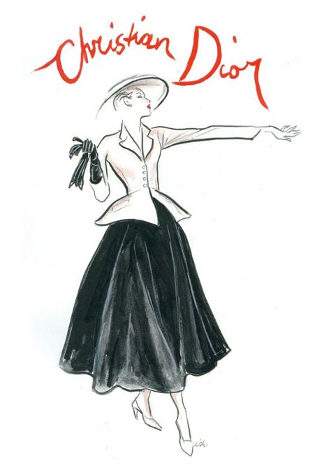 the new look dior film|christian Dior fashion sketches.